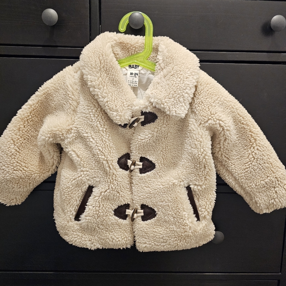 NWT Baby Teddy Bear Coat - Cream